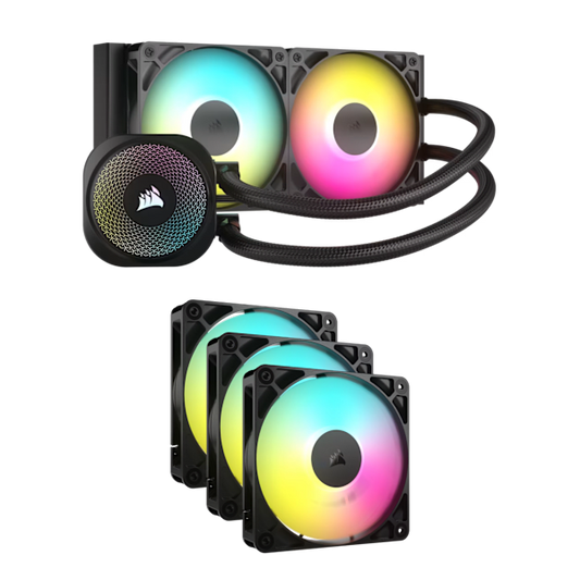 Nautilus 240 RGB CPU Cooler And RS120 RGB Triple Fan Bundle