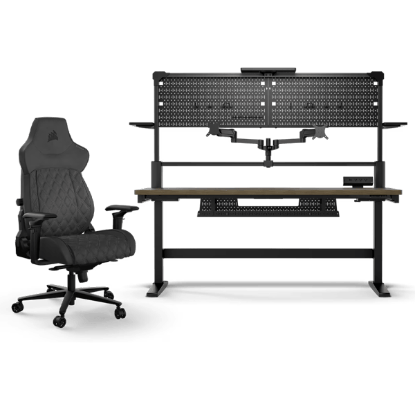 Platform:6 Creator Desk - Wood with TC500 Luxe Black Chair