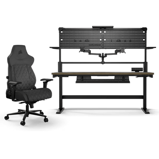 Platform:6 Creator Desk - Wood with TC500 Luxe Black Chair