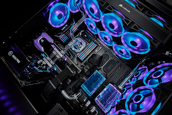 iCUE QL120 RGB 120mm PWM Triple Fan with Lighting Node CORE