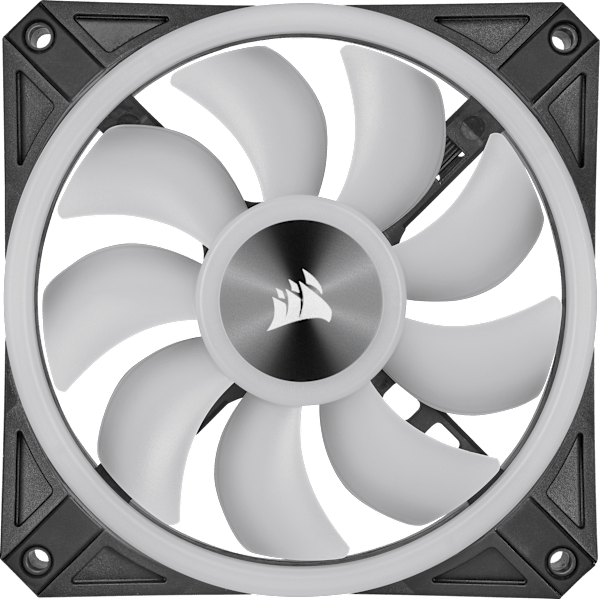 iCUE QL120 RGB 120mm PWM Triple Fan with Lighting Node CORE (Revival Series)