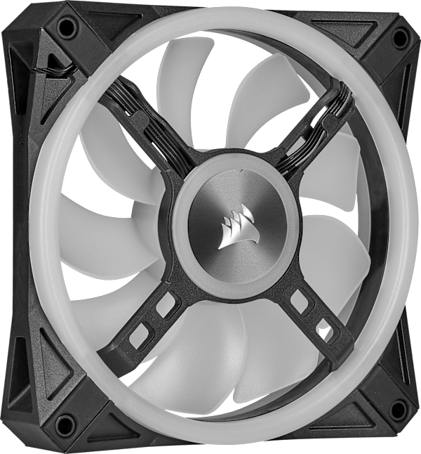 iCUE QL120 RGB 120mm PWM Triple Fan with Lighting Node CORE (Revival Series)