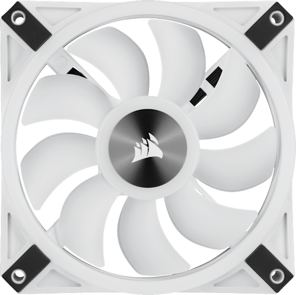 iCUE QL120 RGB 120mm PWM White Fan — Triple Fan Kit with Lighting Node CORE (Revival Series)