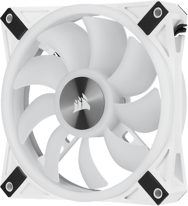 iCUE QL120 RGB 120mm PWM White Fan — Triple Fan Kit with Lighting Node CORE (Revival Series)