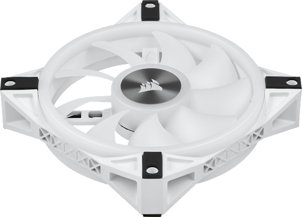 iCUE QL120 RGB 120mm PWM White Fan — Triple Fan Kit with Lighting Node CORE (Revival Series)