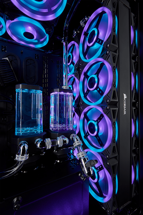 iCUE QL140 RGB 140mm PWM Dual Fan Kit with Lighting Node CORE (Revival Series)