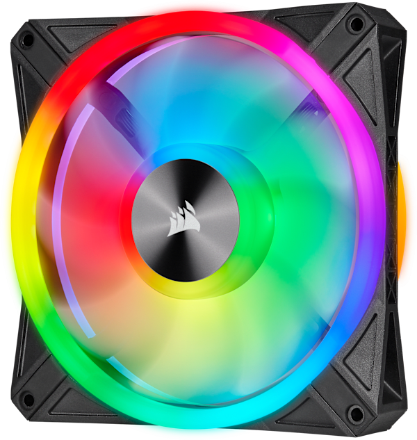 iCUE QL140 RGB 140mm PWM Dual Fan Kit with Lighting Node CORE (Revival Series)
