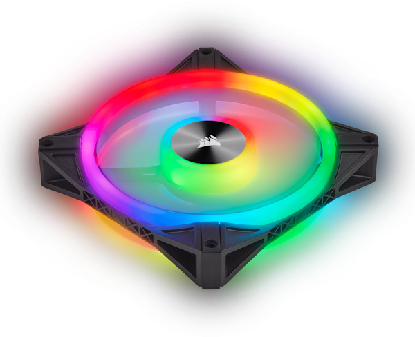 iCUE QL140 RGB 140mm PWM Dual Fan Kit with Lighting Node CORE (Revival Series)