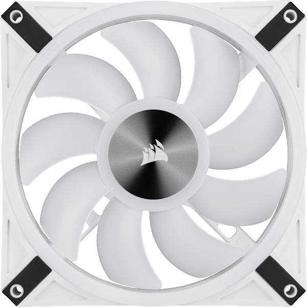 iCUE QL140 RGB 140mm PWM White Fan — Dual Fan Kit with Lighting Node CORE (Revival Series)