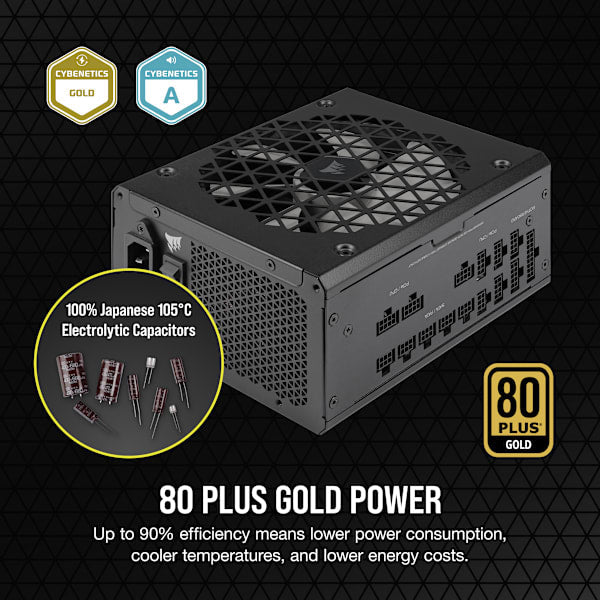 RM1000x SHIFT 80 PLUS Gold Fully Modular ATX Power Supply (Revival Series)