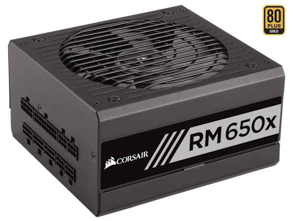 RMx Series™ RM650x — 650 Watt 80 PLUS® Gold Certified Fully Modular PSU (NA) (Refurbished)