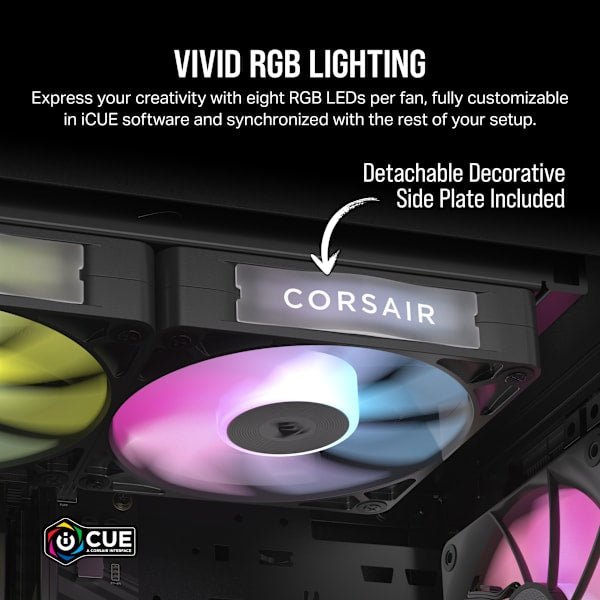 iCUE LINK RX120 RGB 120mm PWM Fan Triple Starter Kit (Revival Series)
