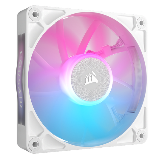 iCUE LINK RX120 RGB 120mm PWM Single Fan Expansion - White (Revival Series)