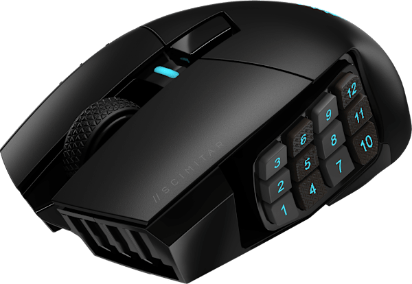 SCIMITAR ELITE WIRELESS MMO Gaming Mouse (Revival Series)