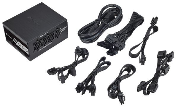 SF Series™ SF600 — 600 Watt 80 PLUS® Gold Certified High Performance SFX PSU (NA) (Refurbished)