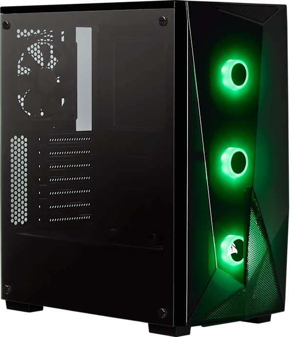 Carbide Series SPEC-DELTA RGB Tempered Glass Mid-Tower ATX Gaming Case — Black