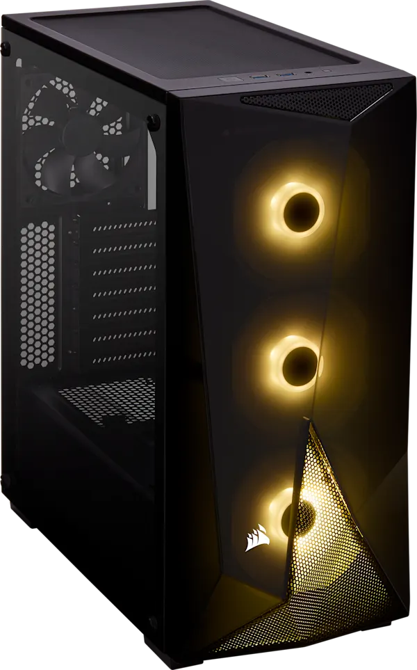 Carbide Series SPEC-DELTA RGB Tempered Glass Mid-Tower ATX Gaming Case — Black