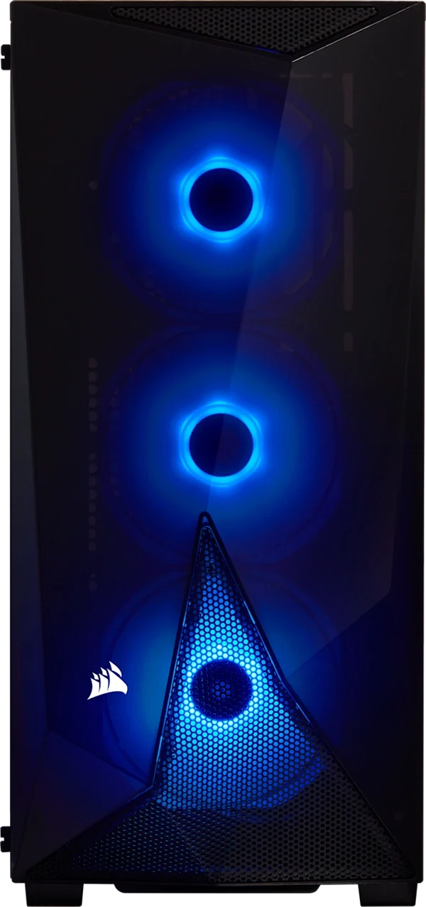 Carbide Series SPEC-DELTA RGB Tempered Glass Mid-Tower ATX Gaming Case — Black