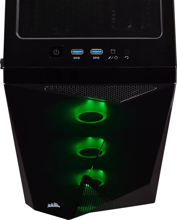 Carbide Series SPEC-DELTA RGB Tempered Glass Mid-Tower ATX Gaming Case — Black