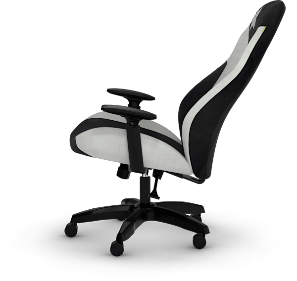 TC60 FABRIC Gaming Chair — White