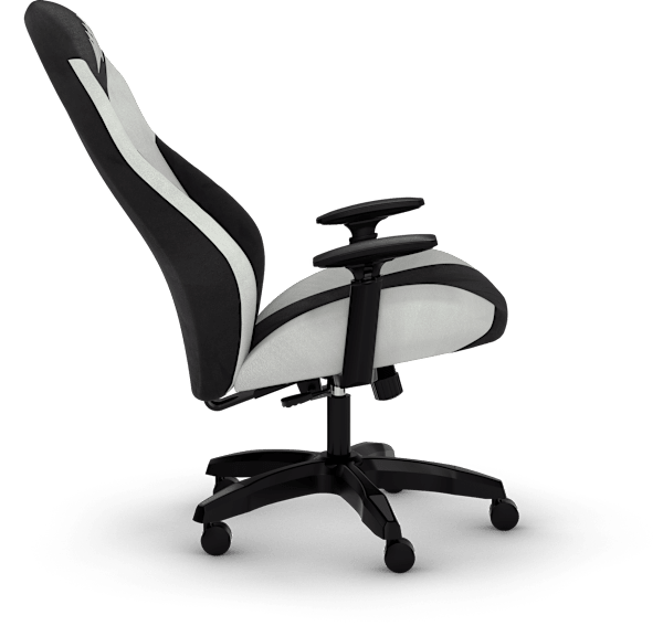 TC60 FABRIC Gaming Chair — White