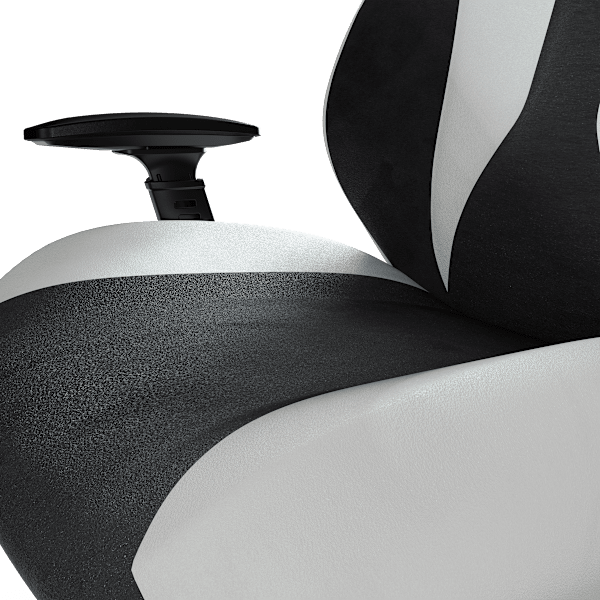 TC60 FABRIC Gaming Chair — White