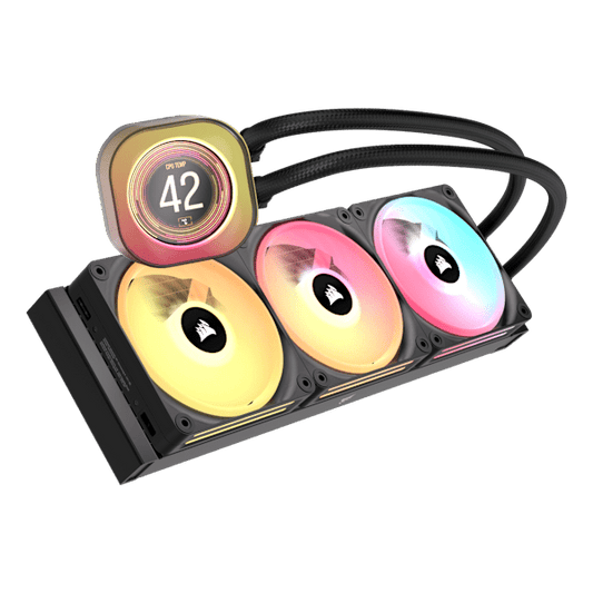 iCUE LINK TITAN 360 QX LCD Liquid CPU Cooler Combo
