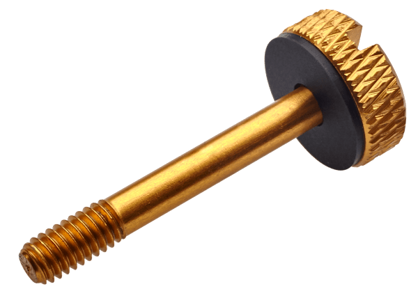 Crystal Series 570X Gold Anodized Aluminum Thumbscrews