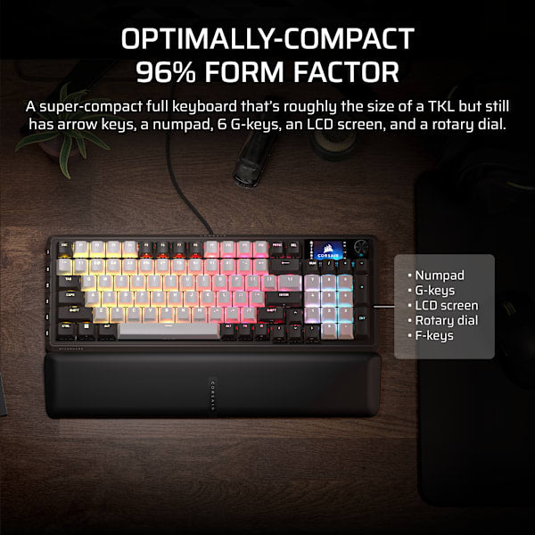 VANGUARD 96 Mechanical Gaming Keyboard, CORSAIR MLX Quantum (Revival Series)