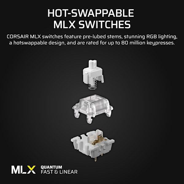 VANGUARD 96 Mechanical Gaming Keyboard, CORSAIR MLX Quantum (Revival Series)