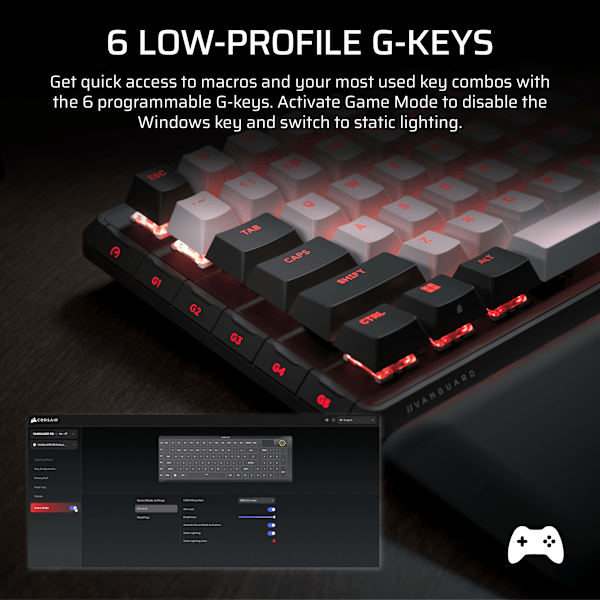 VANGUARD 96 Mechanical Gaming Keyboard, CORSAIR MLX Quantum (Revival Series)