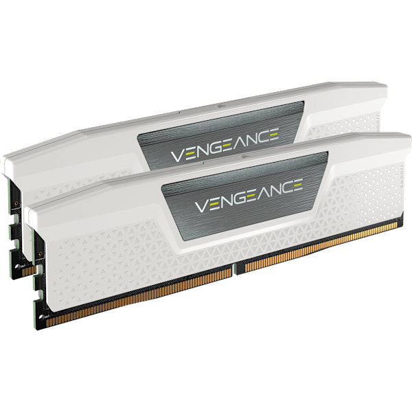 VENGEANCE® 32GB (2 x 16GB) DDR5 DRAM Up To 6000MT/s CL38 Intel XMP Memory Kit - WHITE