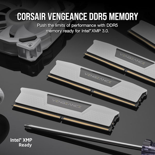 VENGEANCE® 32GB (2 x 16GB) DDR5 DRAM Up To 6000MT/s CL38 AMD EXPO & Intel XMP Memory Kit - WHITE