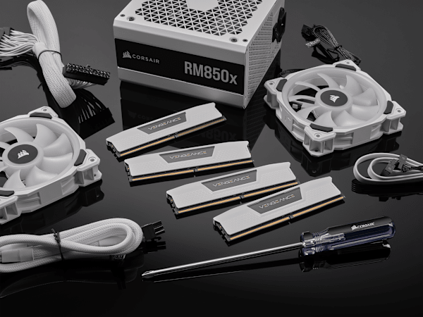 VENGEANCE® 32GB (2x16GB) DDR5 DRAM Up To 6400MT/s CL36 AMD EXPO & Intel XMP Memory Kit — White