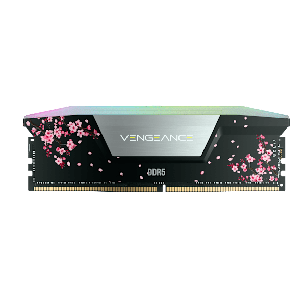 Black Cherry Blossom DDR5 Memory Module