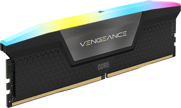 VENGEANCE® RGB 32GB (2 x 16GB) DDR5 DRAM Up To 6000MT/s CL38 Intel XMP Memory Kit - BLACK