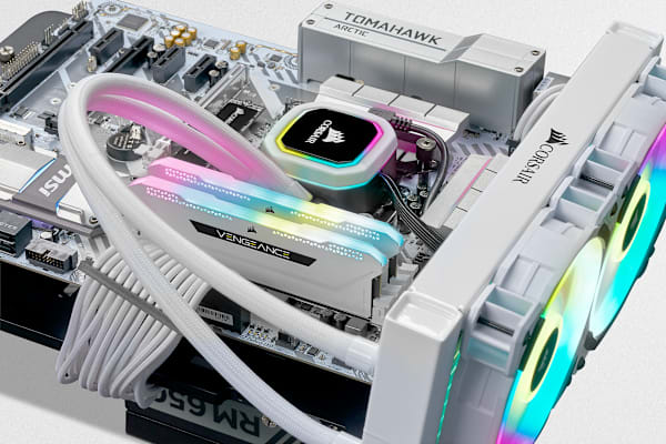 VENGEANCE RGB PRO SL 16GB (2x8GB) DDR4 DRAM Up To 3600MHz C18 Memory Kit – White