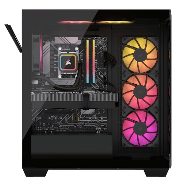 VENGEANCE a7500 Gaming PC: AMD Ryzen 5 9600X, GeForce RTX 4070, 32GB DDR5, 1TB M.2 SSD, Win11 Home (Certified Refurbished)