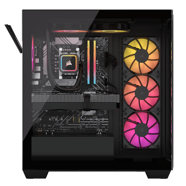 VENGEANCE a7500 Gaming PC: AMD Ryzen 7 9800X3D, GeForce RTX 5090, 64GB DDR5, 4TB (2TB/2TB) M.2 SSD, Win11 Home