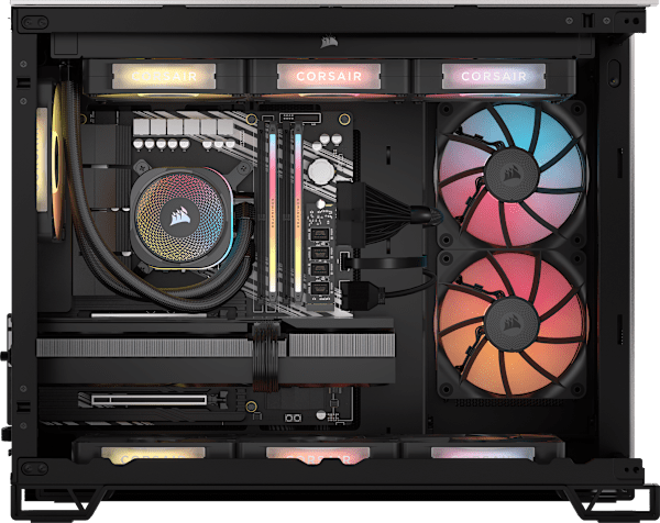 VENGEANCE i5200 Gaming PC with iCUE LINK - Black/Satin Gray: Intel Core Ultra 9 285K, GeForce RTX 4090, 64GB DDR5, 4TB M.2 SSD, Win11 Pro (Refurbished)