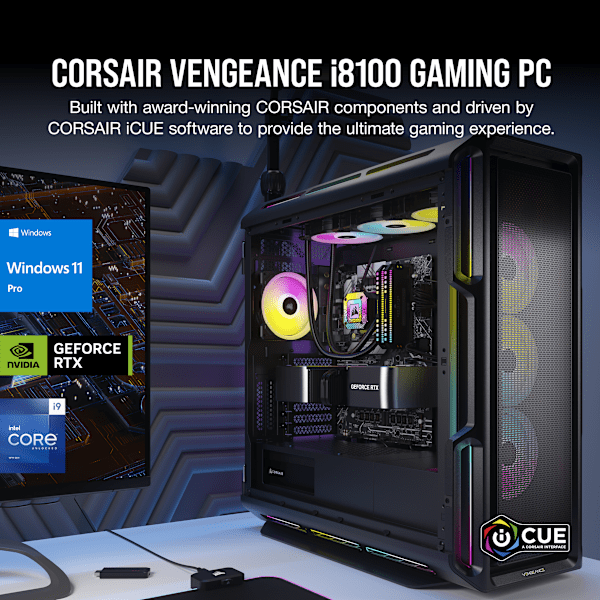 VENGEANCE i8100 Gaming PC, i9-13900KS, RTX 4090 FE, 4TB (2x 2TB M.2), 64GB DDR5-6800 - Limited Supply (Certified Refurbished)