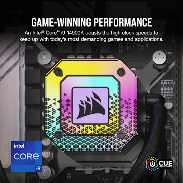 VENGEANCE i8200 Gaming PC: Intel Core i9-14900K, NVIDIA RTX 4090, 64GB DDR5 6400MT/s Memory, 4TB (2x 2TB) M.2 NVMe SSD (Certified Refurbished)