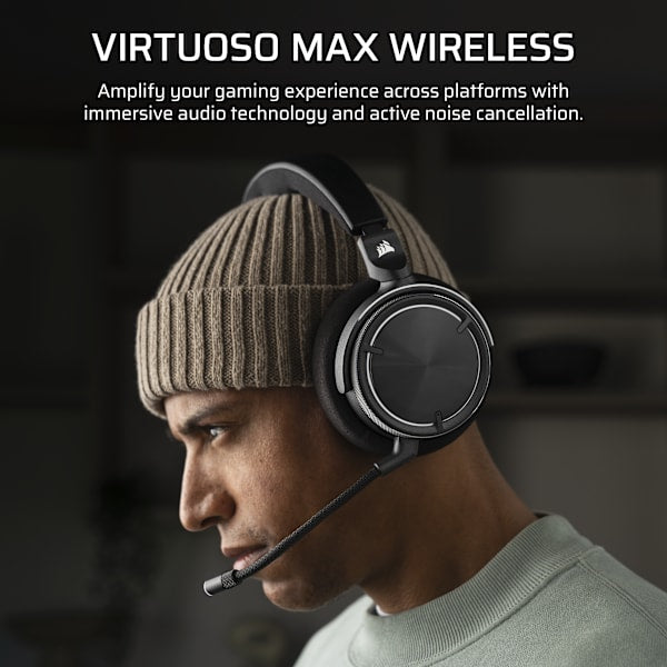 VIRTUOSO MAX WIRELESS Gaming Headset, Carbon (Revival Series)