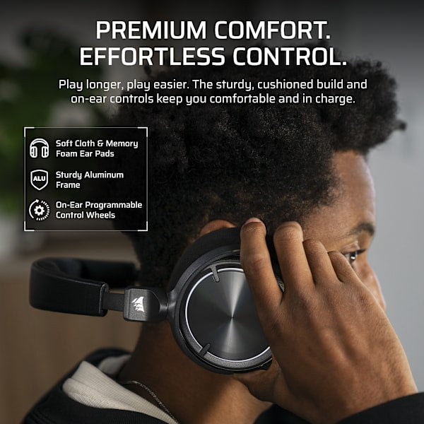 VIRTUOSO MAX WIRELESS Gaming Headset, Carbon (Revival Series)