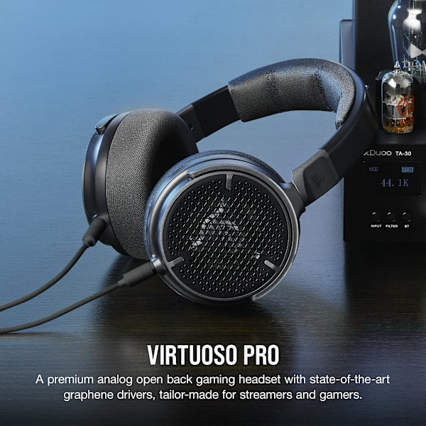 VIRTUOSO PRO Open Back Streaming/Gaming Headset - Carbon (Revival Series)