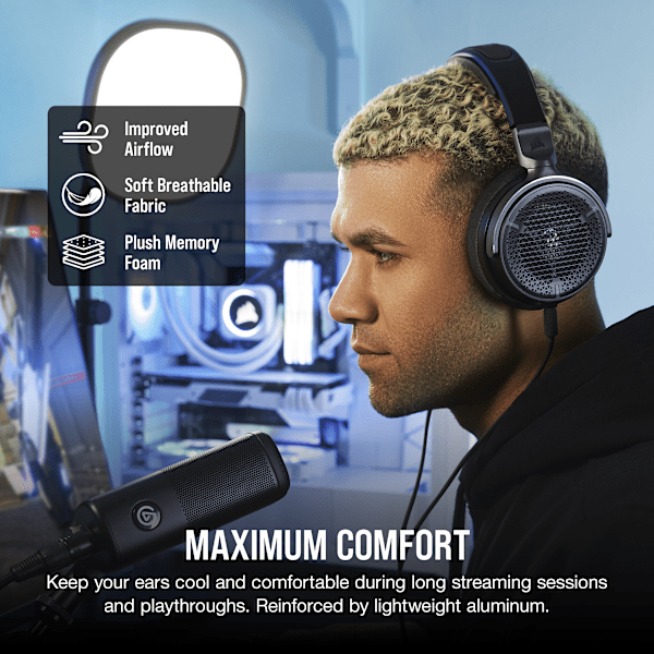 VIRTUOSO PRO Open Back Streaming/Gaming Headset - Carbon (Revival Series)