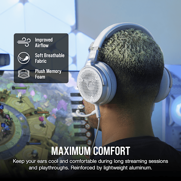 VIRTUOSO PRO Open Back Streaming/Gaming Headset - White (Revival Series)