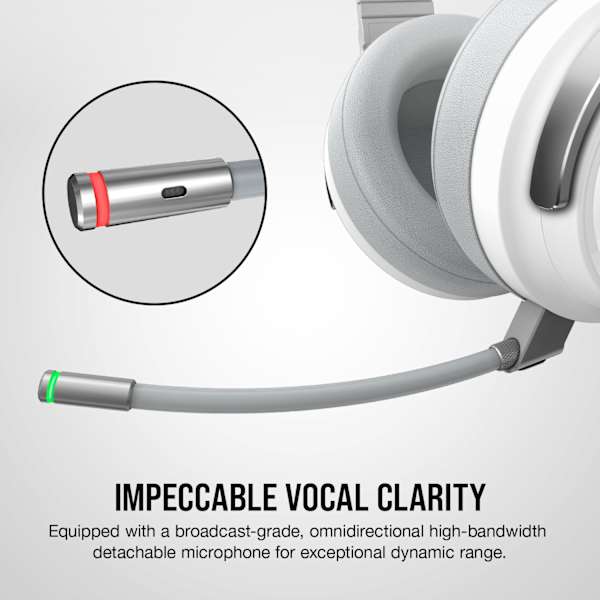 VIRTUOSO RGB WIRELESS High-Fidelity Gaming Headset — White (Revival Series)