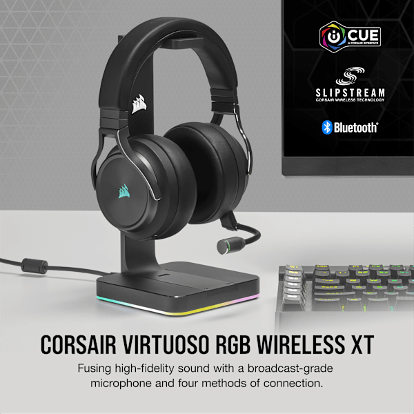 VIRTUOSO RGB WIRELESS XT High-Fidelity Gaming Headset — Slate (Revival Series)