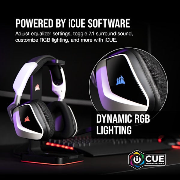 VOID RGB ELITE Wireless Premium Gaming Headset with 7.1 Surround Sound — White (Revival Series)